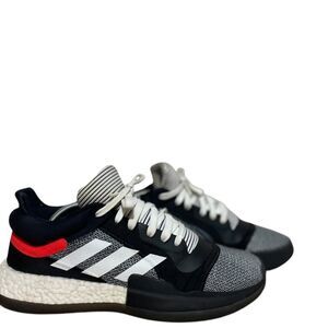 Adidas Marquee Boost Low Core Black Cloud White Sneakers D96931 Men's sz 12